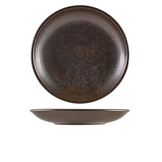 Picture of TERRA PORCELAIN CINDER BLACK DEEP COUPE PLATE 28CM (3)