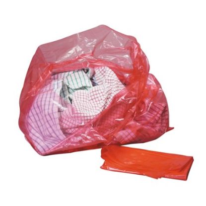 Picture of  DISSOLVABLE STRIP LAUNDRY BAGS RED 18X28X38" 120G 90L (200)