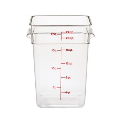 Picture of CAMBRO 22QT POLYCARBONATE FOOD STORAGE CONTAINER 256x310x400