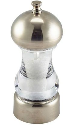 Picture of SALT/PEPPER GRINDER CHROME & ACRYLIC 14CM