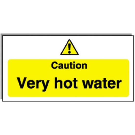 Picture of CAUTION VERY HOT WATER 100X200MM