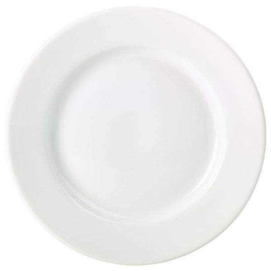 Picture of GENWARE PORCELAIN WHITE CLASSIC WINGED PLATE 28CM 11" (6)