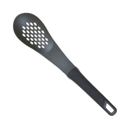 Picture of SOFT GRIP SLOTTED SPOON BLACK  *S