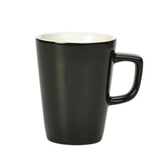 Picture of GENWARE PORCELAIN LATTE MUG 34CL 12OZ BLACK (6)