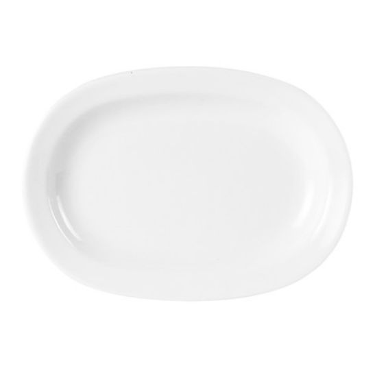 Picture of CASE OF 6 PORCELITE RIMMED DEEP OVAL PLATE 10" *P