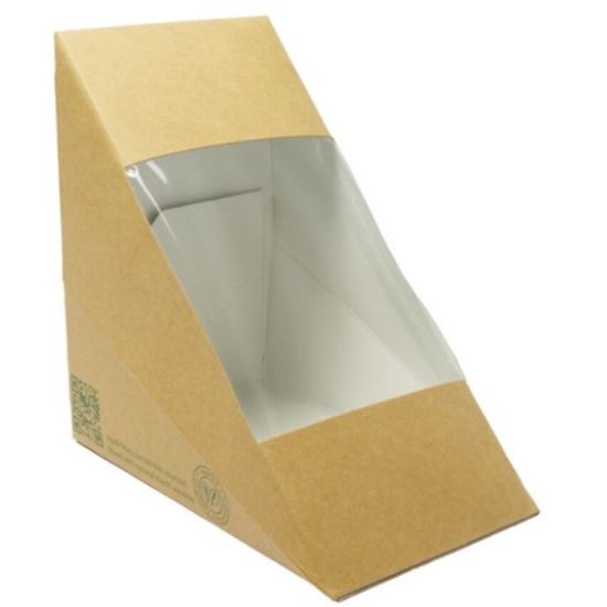 Picture of VEGWARE DEEP FILL 75mm KRAFT SANDWICH WEDGE (CASE OF 500)