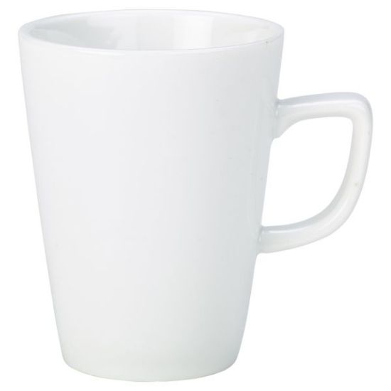 Picture of GENWARE PORCELAIN WHITE CONICAL COFFEE MUG 22CL 7.75oz (6)