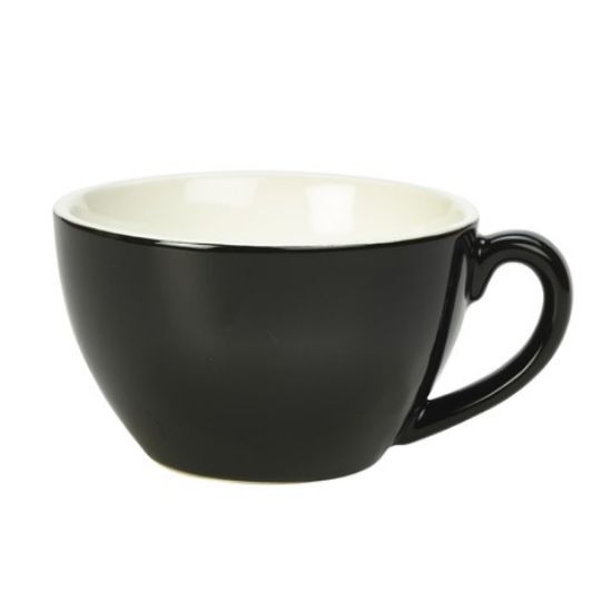 Picture of GENWARE POCELAIN BLACK BOWL SHAPED CUP 34CL 12oz (6)