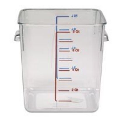 Picture of SQUARE SPACE SAVING FOOD/SOUP CONTAINER 7.6LTR CLEAR