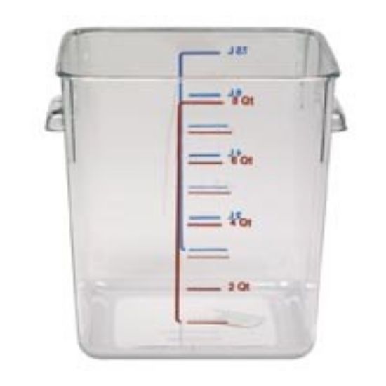 Picture of SQUARE SPACE SAVING FOOD/SOUP CONTAINER 7.6LTR CLEAR