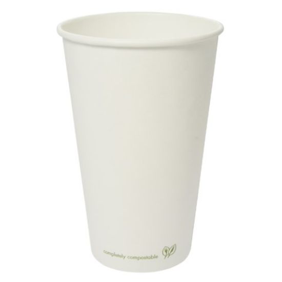 Picture of VEGWARE SINGLE WALL HOT CUP 16oz WHITE 89 SERIES (PACK OF 50)