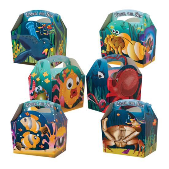 Picture of UNDER THE SEA KRAFT FOOD BOX 152x100x102mm (250)