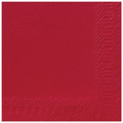 Picture of PACK OF 125 DUNI TISSUE DINNER NAPKIN 40CM 2PLY BORDEAUX *P