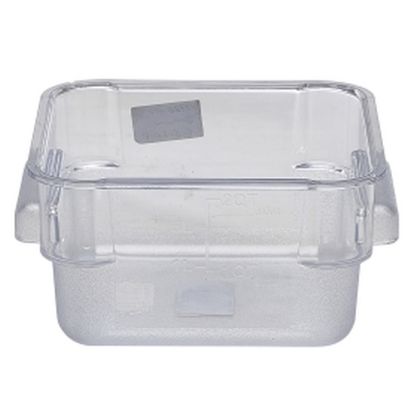 Picture of POLYCARBONATE 1.9LTR SQUARE FOOD STORAGE CONTAINER WITH ETCHED MEASUREMENTS