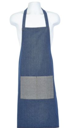 Picture of DOUBLE DENIM BIB APRON 70x90cm