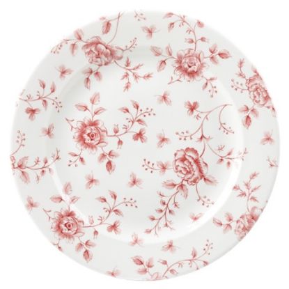 Picture of CASE OF 6 CHINTZ PLATE10 0.875" CRANBERRY ROSE