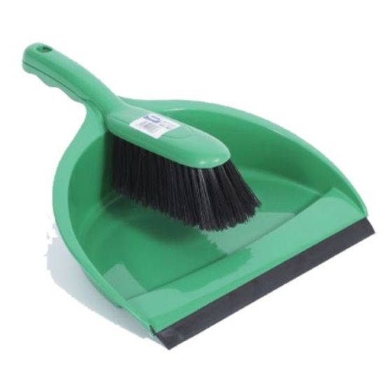 Picture of STIFF DUSTPAN SET GREEN (SINGLE)