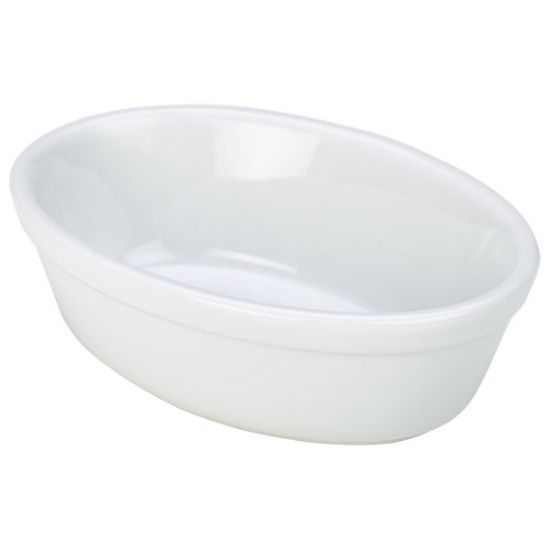 Picture of GENWARE OVAL PIE DISH WHITE 16CM