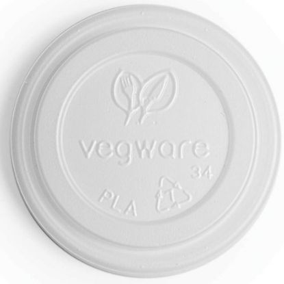 Picture of VEGWARE CPLA HOT CUP LID 62MM FITS 4oz CUP (PACK OF 50)