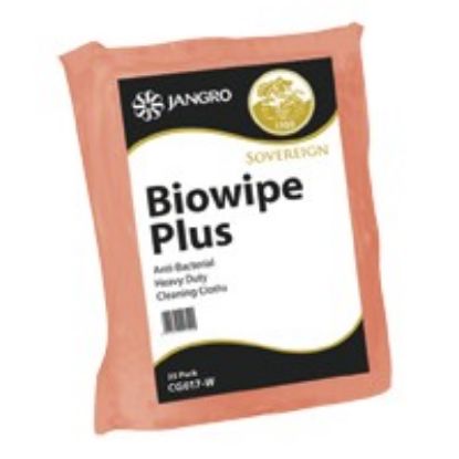 Picture of JANGRO PREMIUM BIOWIPE PLUS 50CMX36CM RED (PACK OF 25)