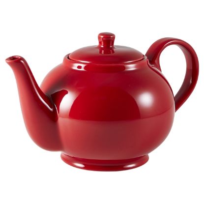 Picture of GENWARE PORCELAIN RED TEAPOT 15.75oz (6)