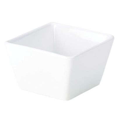 Picture of PORCELAIN SQUARE BOWL 7OZ 8.5 x 5.5CM WHITE   (6)