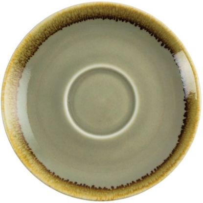 Picture of OLYMPIA KILN CAPPUCCINO SAUCER MOSS 5.5" (6)