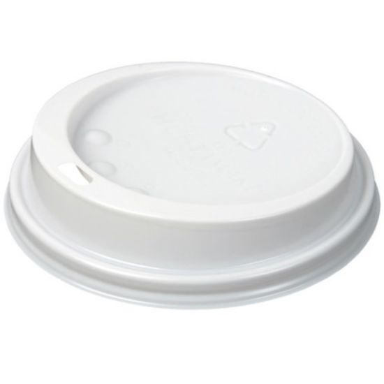 Picture of PACK OF 100 CPLA SIP THRU HOT CUP LID 20OZ FOR HUHTAMAKI CUPS WHITE *P