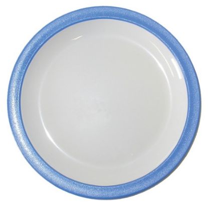 Picture of DUO POLYCARB PLATE 6.75" WITH BLUE RIM (12)