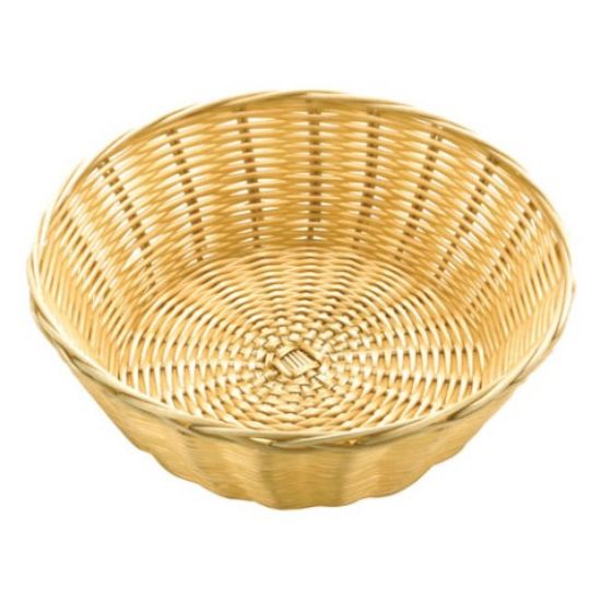 Picture of ROUND BASKET POLYRATTAN 8.5" NATURAL