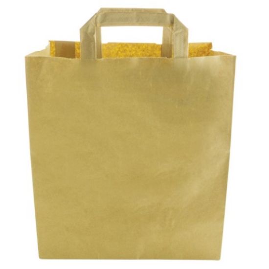 Picture of PAPER CARRIER BAG VEGWARE LARGE 12x10" (250)