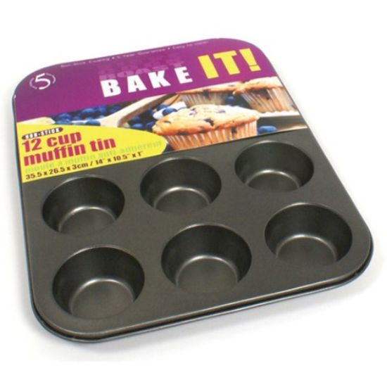 Picture of NON-STICK 12 CUP MUFFIN TIN 36x26cm