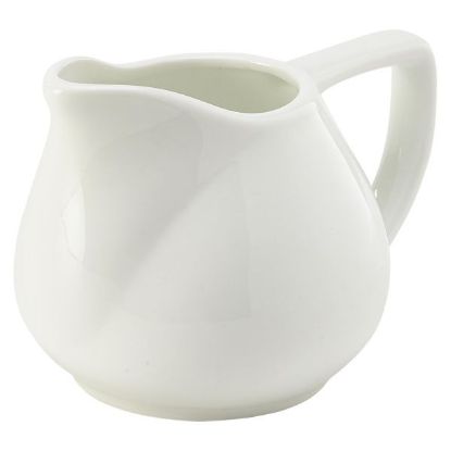 Picture of GENWARE PORCELAIN WHITE CONTEMPORARY MILK JUG 14CL 5oz (6)