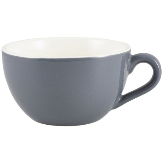 Picture of GENWARE PORCELAIN GREY BOWL SHAPED CUP 17.5CL 6oz (6)