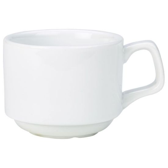 Picture of GENWARE PORCELAIN WHITE STACKING CUP 20CL 7oz (6)