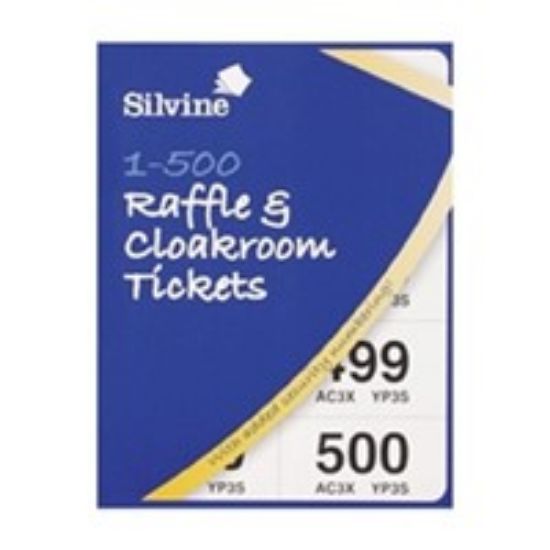 Picture of SILVINE CLOAKROOM TICKET 1-500 