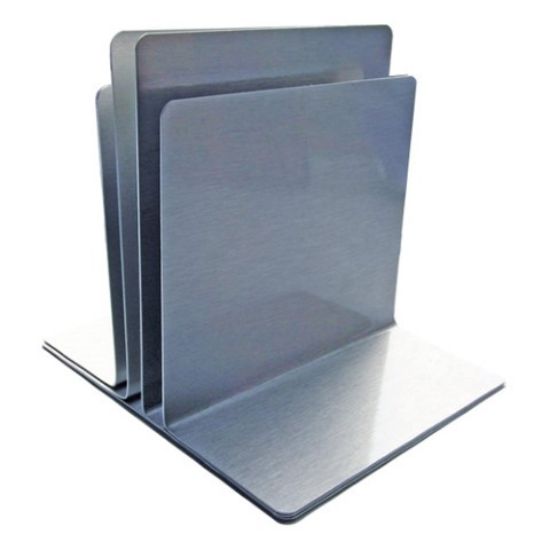 Picture of TRIPLE CHANNEL MENU HOLDER BRUSHED SILVER *P