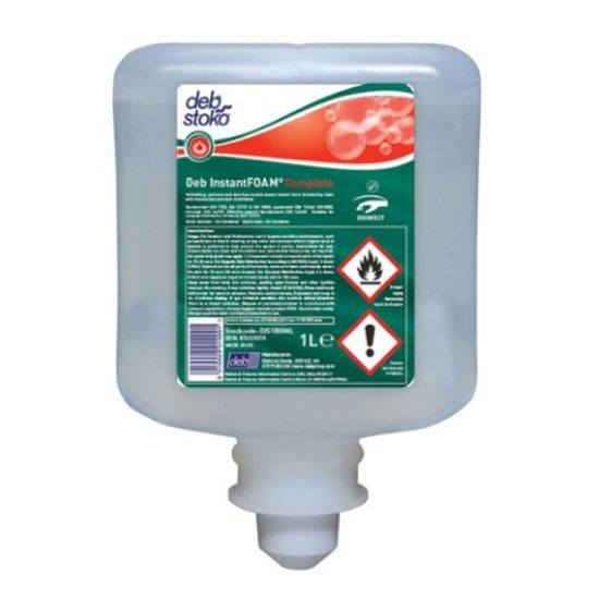 Picture of DEB INSTANT FOAM COMPLETE HAND SANITISER 1L (SINGLE)