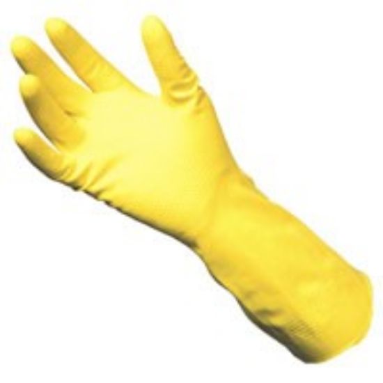 Picture of HOUSEHOLD GLOVES X-LARGE YELLOW (SINGLE PAIR)