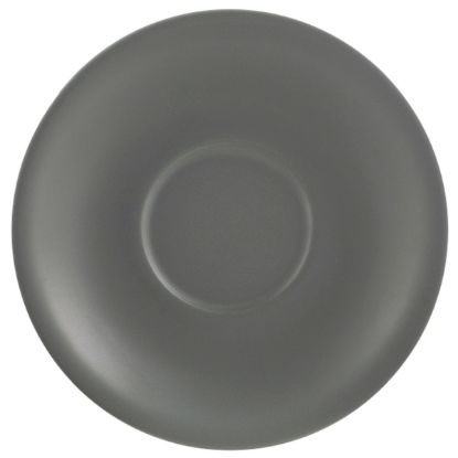 Picture of GENWARE PORCELAIN MATT GREY SAUCER 12CM (6)