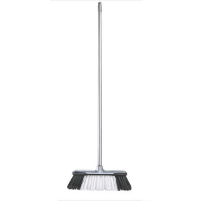 Picture of PLASTIC SOFT BROOM WITH HANDLE SILVER