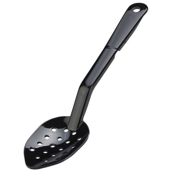 Picture of BLACK POLYCARBONATE PERFORATED SPOON 11"