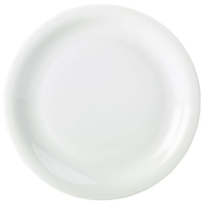 Picture of GENWARE PORCELAIN WHITE NARROW RIM PLATE 16CM 6.25" (6)