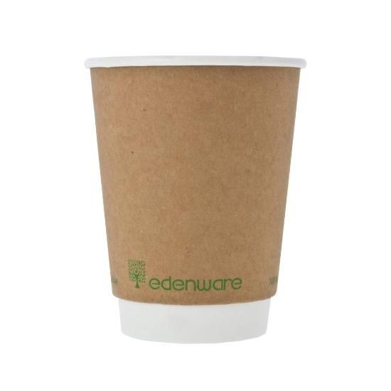 Picture of EDENWARE COMPOSTABLE  DOUBLE WALL COFFEE CUP 12oz (PACK OF 25)