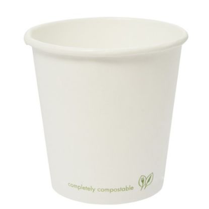 Picture of PACK OF 50 KRAFT SINGLE WALL HOT CUP 4OZ WHITE