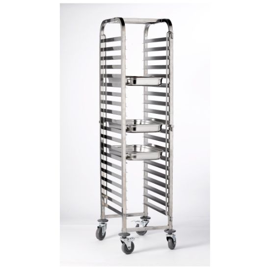 Picture of GASTRONORM TROLLEY GN 1/1 WITH 20 SHELVES 55.5x38x170CM FLAT PACKED