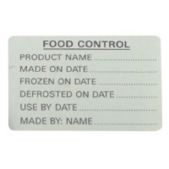 Picture of FOOD CONTROL LABEL (500)