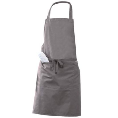 Picture of BIB APRON WITH POCKET 91cm GRIFFIN GREY