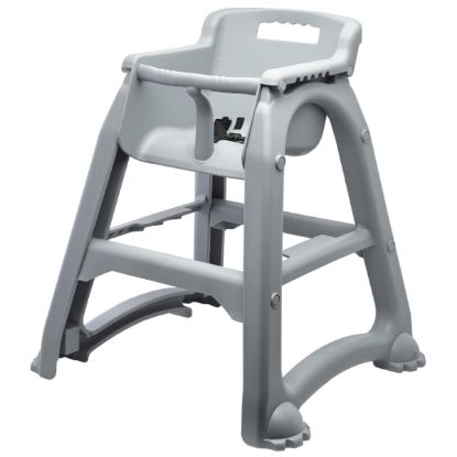 Picture of GENWARE GREY STACKABLE PLASTIC HIGH CHAIR