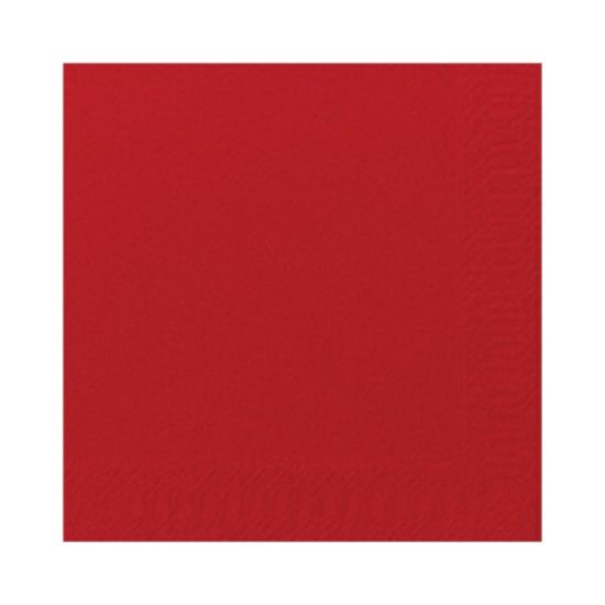 Picture of PACK OF 300 TISSUE COCKTAIL NAPKIN 24CM 2PLY RED *P